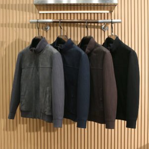 blt9023 麂皮拼接羽绒服