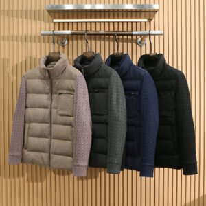 zg9022 针织拼接羽绒服